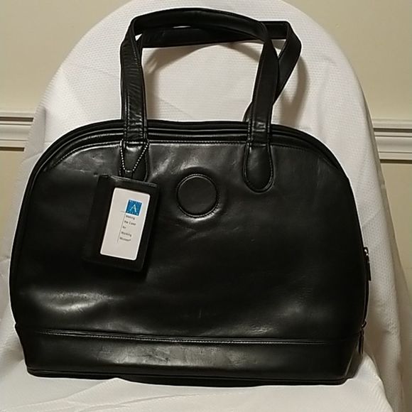 Alicia Klein Genuine leather briefcase laptop tote - Picture 1 of 7